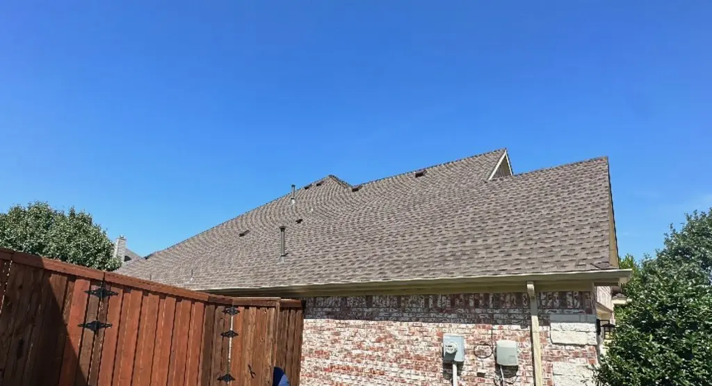 Completed roof replacement project in Mount Holly